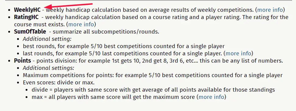 discgolf handicap point system i discgolf metrix