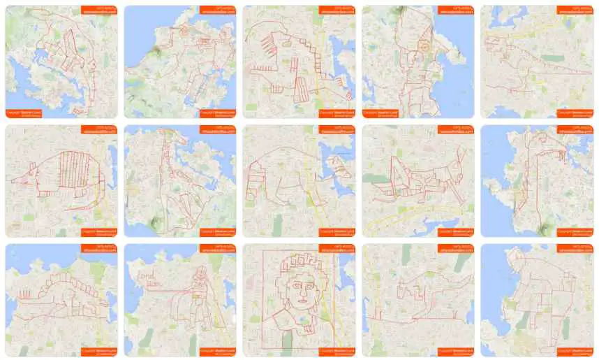 GPS Doodles - StravaArt