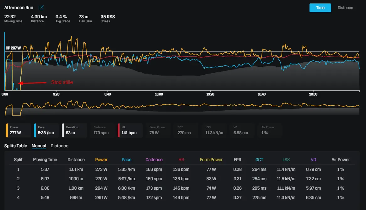 stryd powercenter screenshot