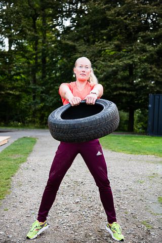 Bildæk, back throw