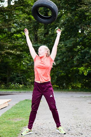 Bildæk, back throw