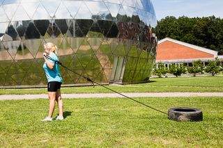 Bildæk, skub med arme
