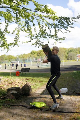 Stød med træstub