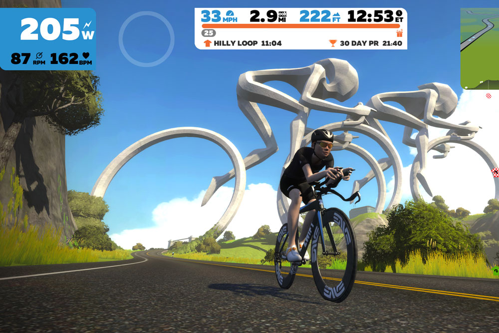 Udforsk et større udvalg af virtuelle verdener på Zwift. Der er i hvert fald nok forskellige ruter, så du ikke går tør lige foreløbig.