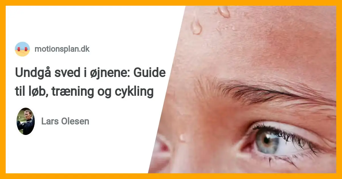 Undgå i øjnene: Guide til løb, og cykling