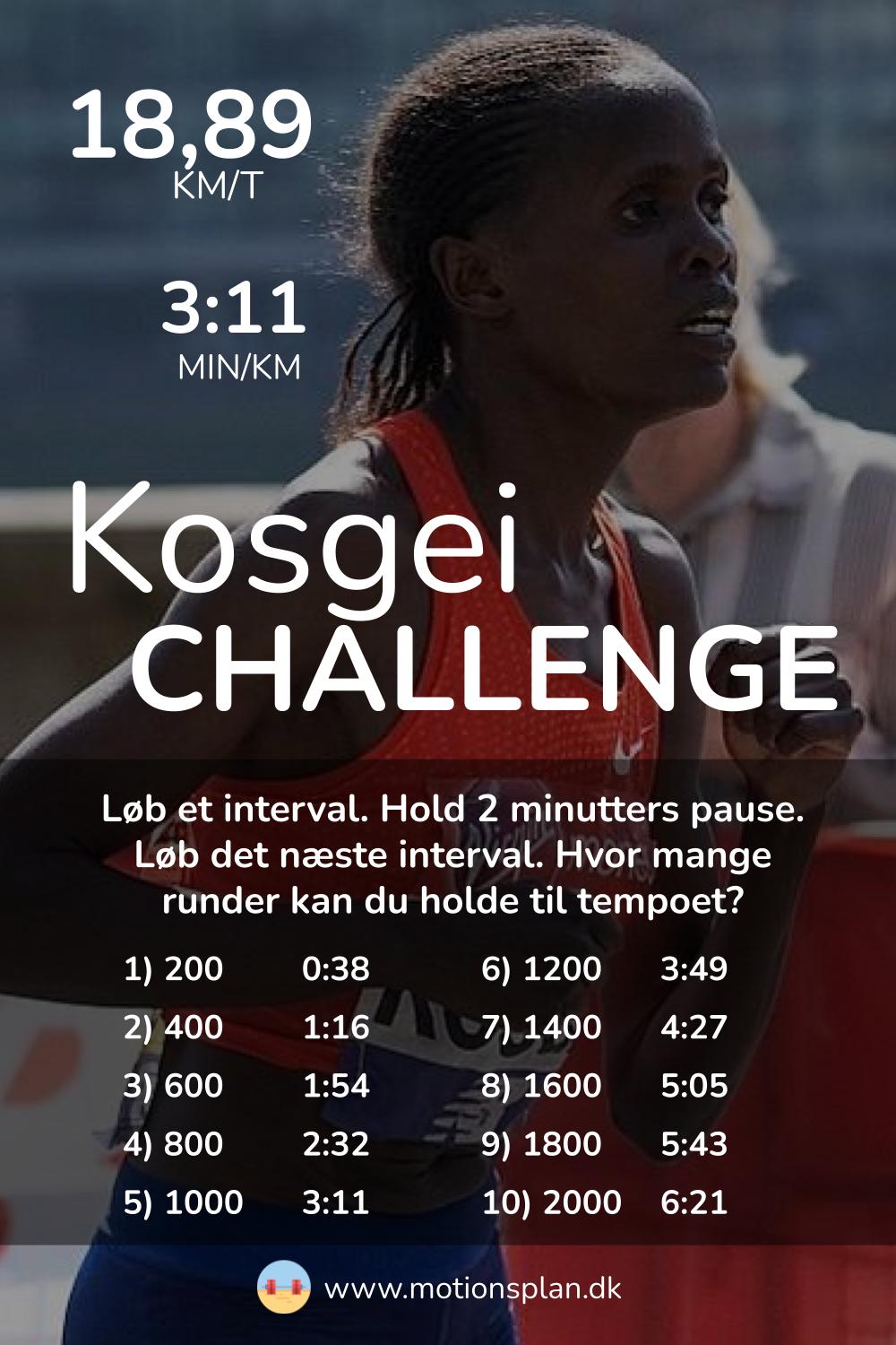 Kosgei challenge